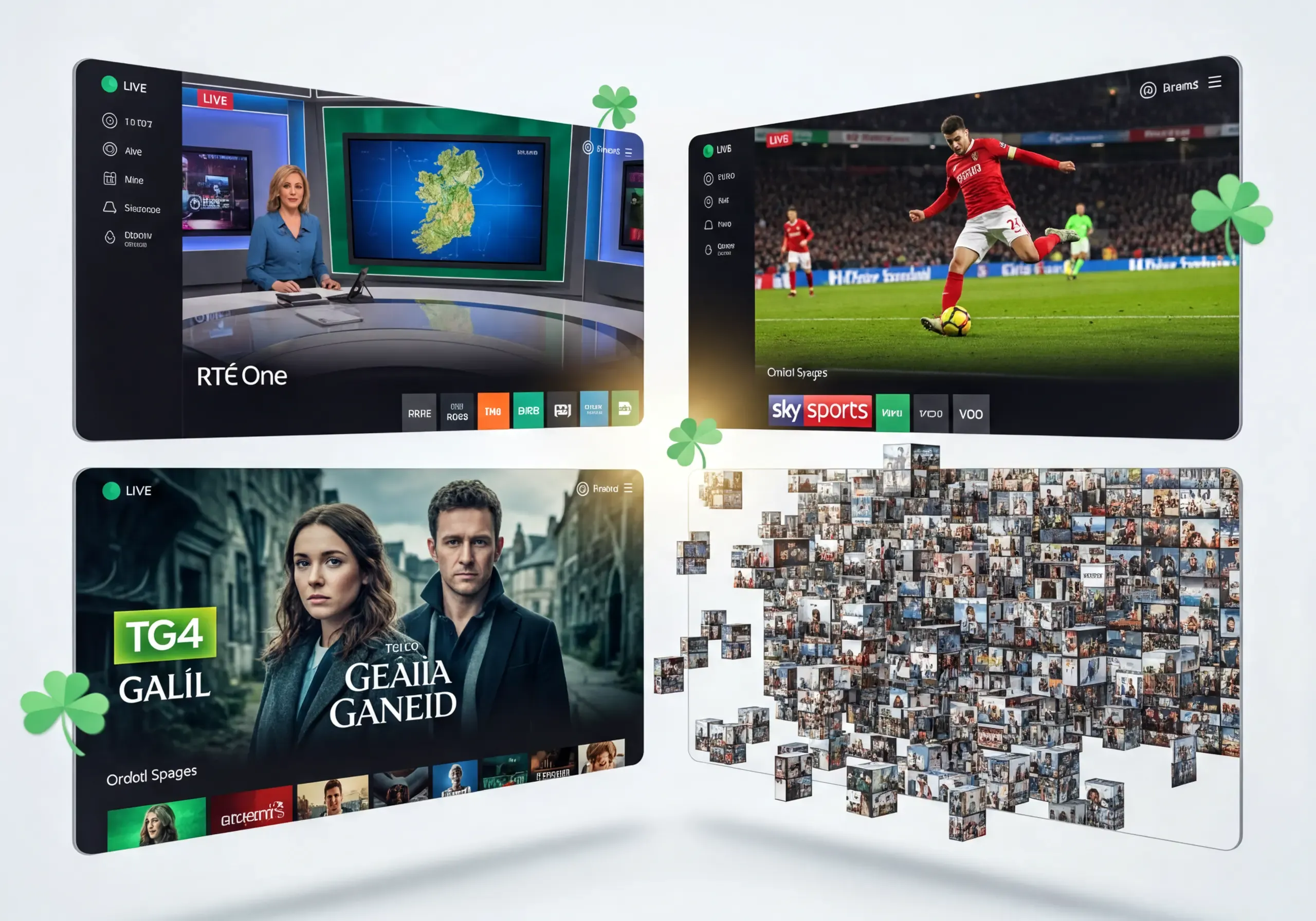 IPTV Ireland coverage for Premier League and Sky Sports style match broadcasts in 4K